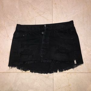One Teaspoon black skirt size 27